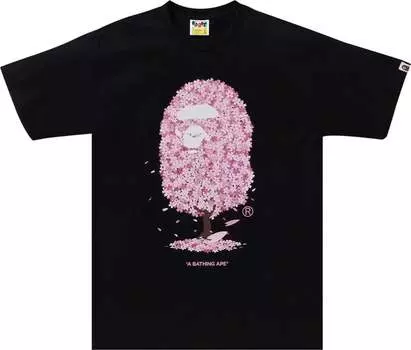 Футболка BAPE Sakura 'Black', черный