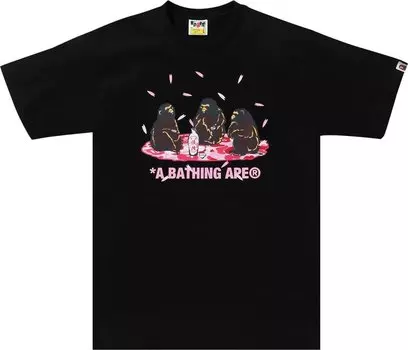 Футболка BAPE Sakura Viewing 'Black', черный