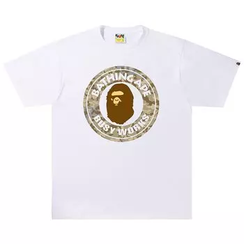 Футболка BAPE Sand Camo Busy Works Tee 'White/Beige', белый