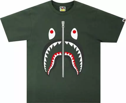 Футболка Bape Shark, оливковый