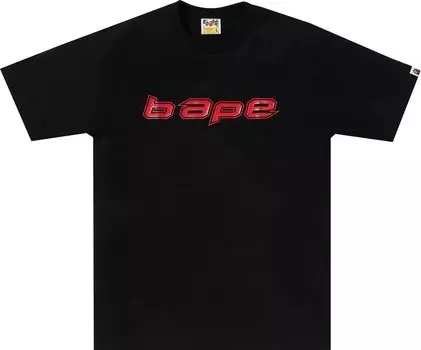 Футболка BAPE Silicon Logo 'Black', черный