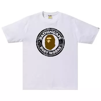 Футболка BAPE Space Camo Busy Works Tee 'White', белый