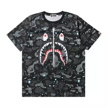 Футболка BAPE Space Camo Shark, черная