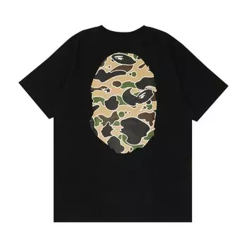Футболка BAPE Sta Camo Big Ape Head, черная/желтая