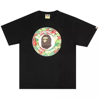 Футболка BAPE STA Camo Busy Works, цвет черный/разноцветный