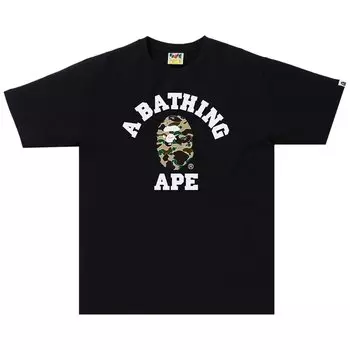 Футболка BAPE Sta Camo College, цвет Черный/Желтый