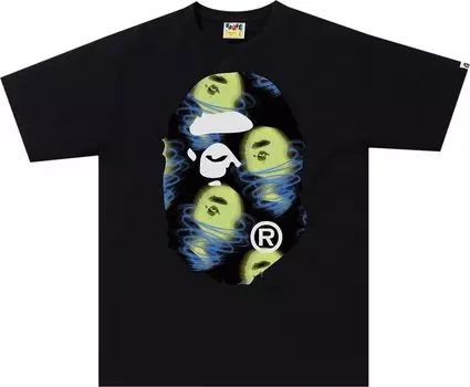 Футболка BAPE Storm Big Ape Head Tee 'Black', черный