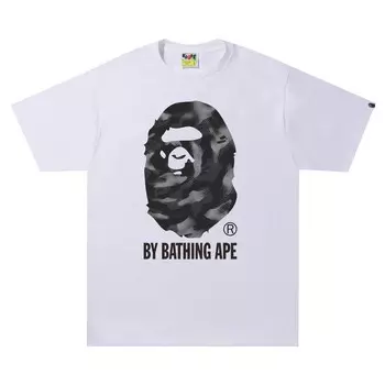 Футболка BAPE Stroke Camo By Bathing Ape T-Shirt White/Black, белый