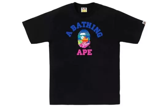 Футболка BAPE Sunset Beach A Bathing Ape, розовый