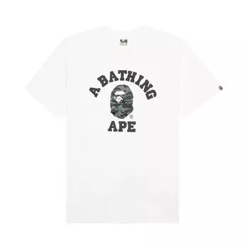 Футболка BAPE Thermography College, Белая