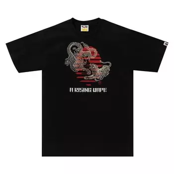 Футболка BAPE Tiger And Dragon Ape Head Tee, черный