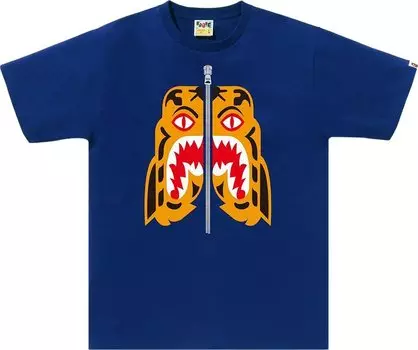 Футболка BAPE Tiger 'Blue', синий