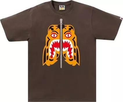 Футболка BAPE Tiger 'Brown', коричневый