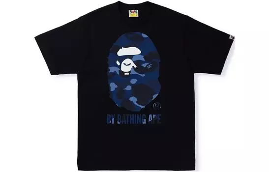 Футболка Bape унисекс A Bathing Ape, черный/синий
