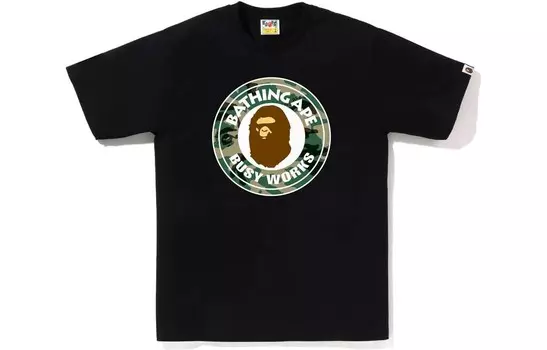 Футболка BAPE Woodland Camo Busy Works A Bathing Ape, белый