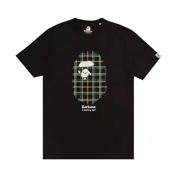 Футболка BAPE x Barbour, черная