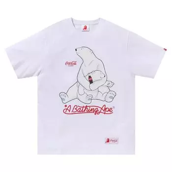 Футболка BAPE x Coca-Cola Polar Bear 'White', белый