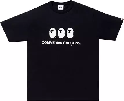 Футболка BAPE x Comme des Garons Tee #1 'Black', черный