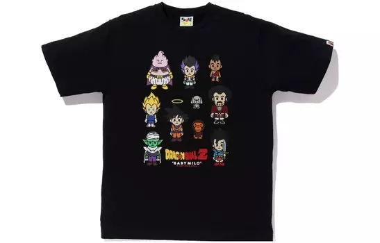 Футболка Bape X DRAGON BALL Z унисекс A Bathing Ape, черный