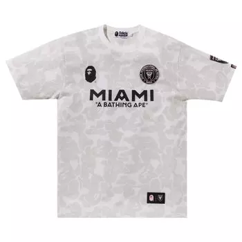 Футболка BAPE x Inter Miami CF Camo Tee, белый