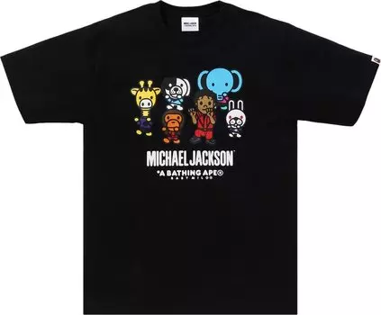 Футболка BAPE x Michael Jackson Baby Milo 'Black', черный