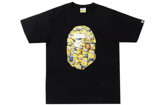 Футболка Bape X Minions для мужчин A Bathing Ape, белый