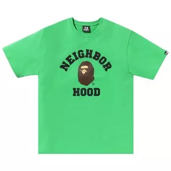 Футболка BAPE x Neighborhood Зеленая