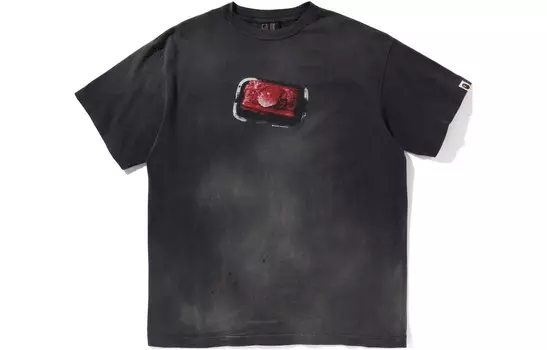 Футболка BAPE X SAINT Mxxxxxx Co-branded Series унисекс темно-серая A Bathing Ape, темно-серый