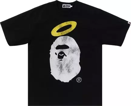Футболка BAPE x Union Pigment Dyed Ape Head 'Black', черный