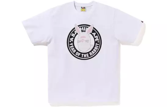 Футболка BAPE Year Of The Rabbit Ape Head 2023 A Bathing Ape, красный