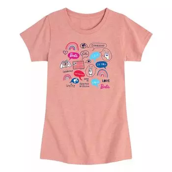 Футболка Barbie Americana Doodles для девочек 7–16 лет Barbie