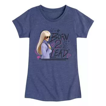 Футболка Barbie Born 2 для девочек 7–16 лет с графическим рисунком Lead Barbie
