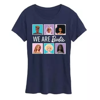 Футболка Barbie для юниоров с рисунком «We Are All Barbie» Licensed Character, темно-синий