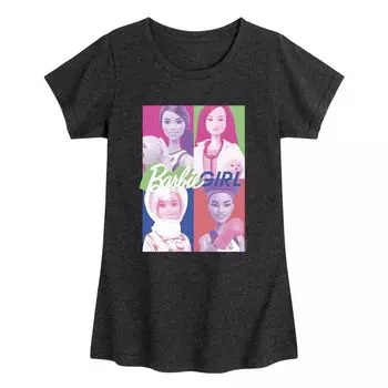 Футболка Barbie Girl Photo Grid для девочек 7–16 лет с графическим рисунком Barbie
