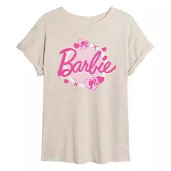 Футболка Barbie Glam с струящимся рисунком для юниоров Licensed Character