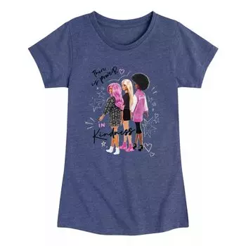 Футболка Barbie Power In Kindness для девочек 7–16 лет с рисунком Barbie