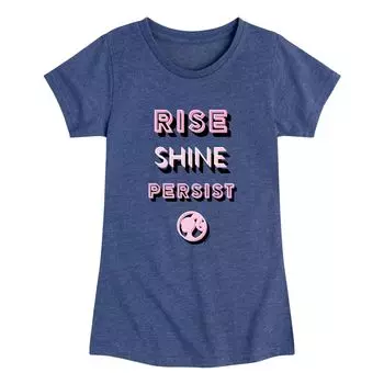 Футболка Barbie Rise, Shine, Persist для девочек 7–16 лет с рисунком Licensed Character