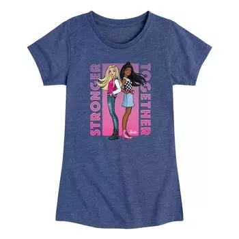 Футболка Barbie Stronger Together для девочек 7–16 лет с графическим рисунком Barbie