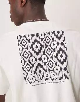 Футболка Barbour Homelane свободного кроя белого цвета