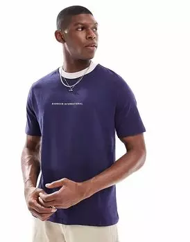 Футболка Barbour International Caleb с логотипом темно-синего цвета