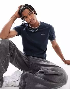 Футболка Barbour International Ethan Tipped темно-синего цвета