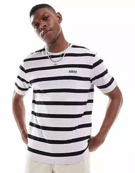 Футболка Barbour International Luca в полоску темно-синего цвета