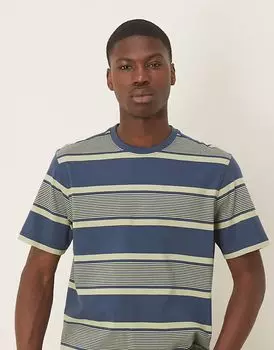 Футболка Barbour Spilman в полоску из темного денима