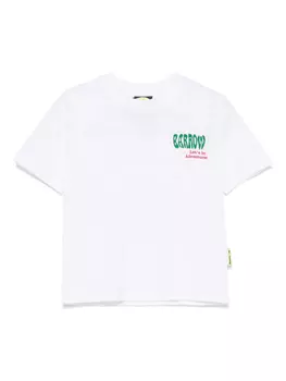 Футболка Barrow kids из хлопка с заклепками, белый