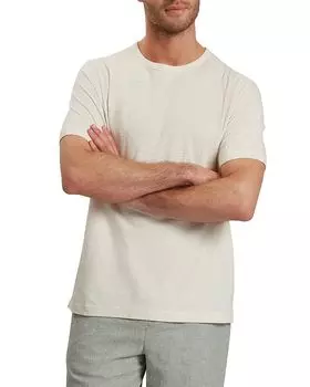 Футболка Bartol из хлопка и льна Ted Baker, слоновая кость/кремовый