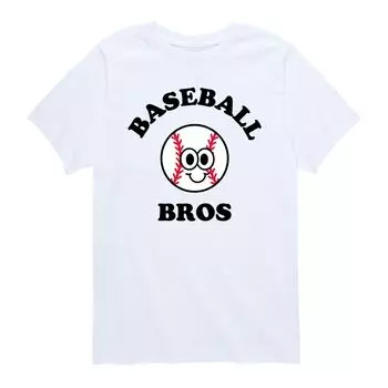 Футболка Baseball Bros с рисунком мяча для мальчиков 8–20 лет Licensed Character, белый