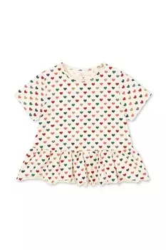 Футболка BASIC FRILL TEE GOTS Konges Sljd, бежевый