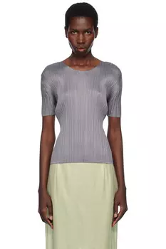 Футболка Basics Pleats Please Issey Miyake, серый