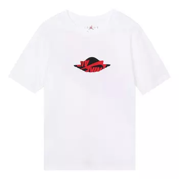 Футболка баскетбольные спортивные повседневные короткие рукава Air Jordan, белый