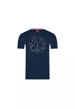 Футболка Baszon Lifestyle - темно-синий/смешанный BIDI BADU, цвет Dunkelblau Mehrfarbig